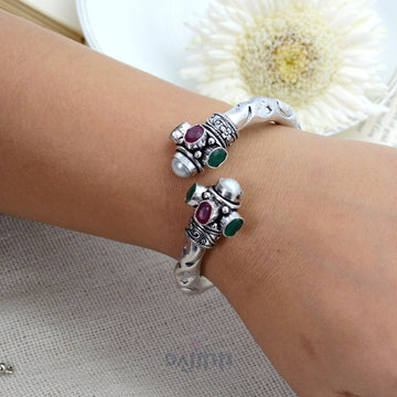 Trisha Multi colored stone Bracelet Cuff