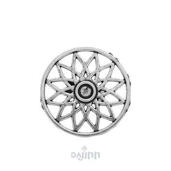 Pallavi Silver Oxidized Filigree Ring