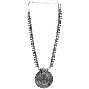 Dajinn Mythil Silver Oxidised Jewelry Gift Set