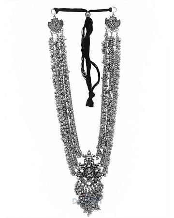 Dajinn Parnavi Silver Oxidised Jewelry Gift Set