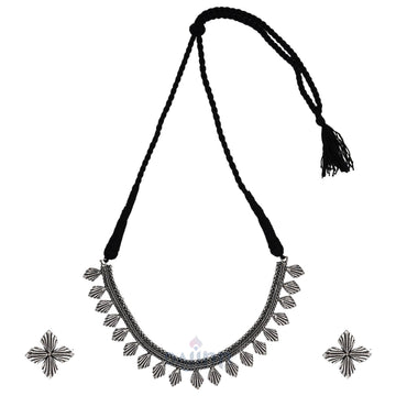 Dajinn Tamali Silver Oxidised Jewelry Gift Set