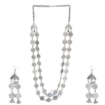 Dajinn Kaushiki Silver Oxidised Jewelry Gift Set
