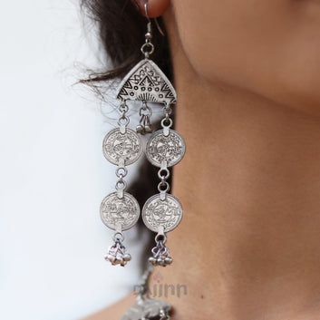 Dajinn Banjari Coin Layered Necklace Set