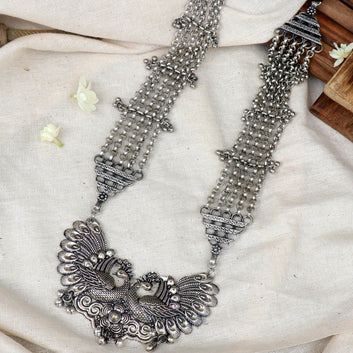 Dajinn Anika Peacock Long Necklace