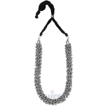 Dajinn Manvita Silver Oxidised Ghungroo Jewelry Gift Set