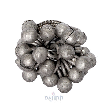 Dajinn Selvi Ghungroo Silver Oxidised Ring