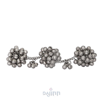 Dajinn Chasmum Ghungroo Silver Oxidised Ghungroo Ring
