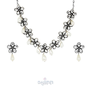Dajinn Brinisha Silver Oxidised Jewelry Gift Set