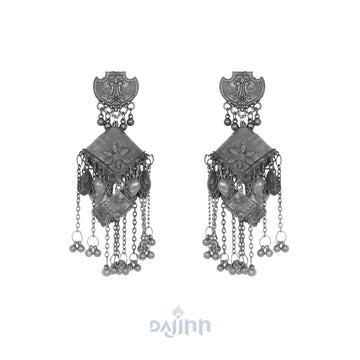 Dajinn Shaina Silver Oxidised Jewelry Gift Set