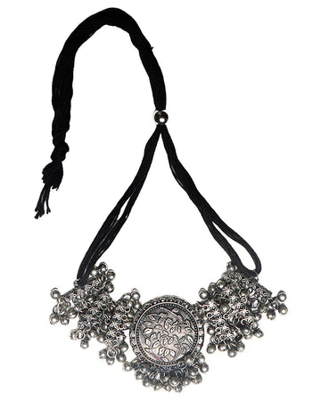 Dajinn Maitry Silver Oxidised Jewelry Gift Set