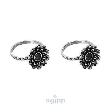 Dajinn Henna Set of 3 Silver Toe Rings