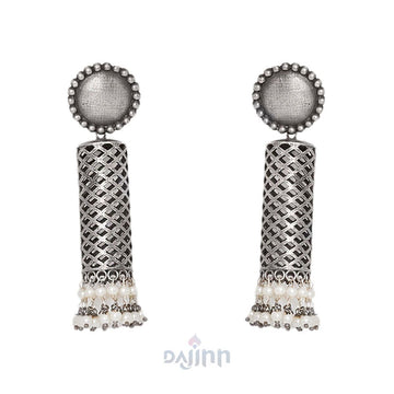 Dajinn Madukila Silver Oxidised Jewelry Gift Set