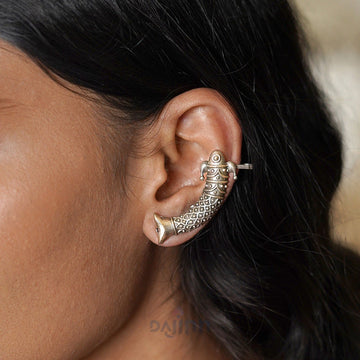 Dajinn Yasti Silver Oxidised Earrings