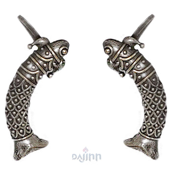 Dajinn Yasti Silver Oxidised Earrings