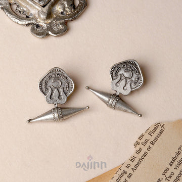 Dajinn Aisha Silver Oxidised Earrings