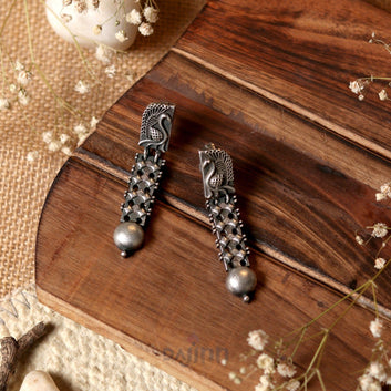 Dajinn Aalina Silver Oxidised Earrings