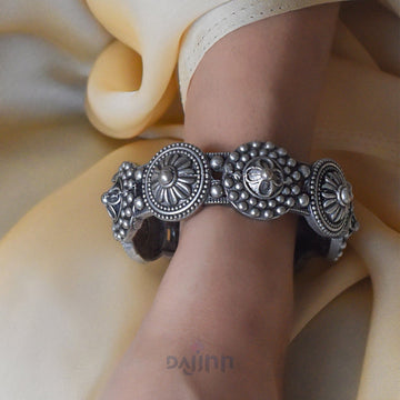 Dajinn Sheela Silver Oxidised Bracelet