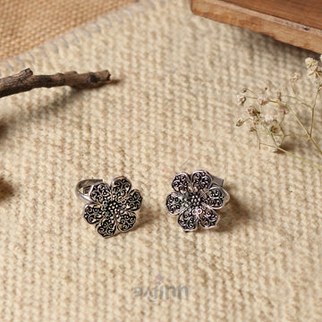Dajinn Anya Silver Oxidised Toe Rings