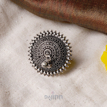 Dajinn Twisha Silver Oxidsed Ring