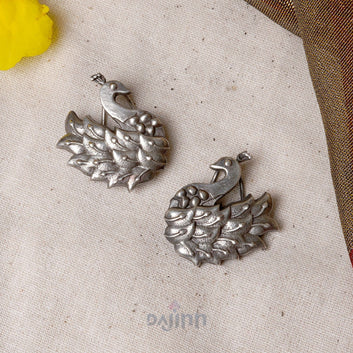 Dajinn Anu Priya Silver Oxidised Earrings