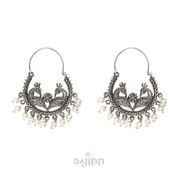 Dajinn Bhuvika Silver Oxidised Earrings