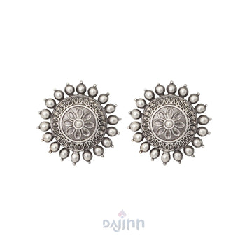 Dajinn Monika Silver Oxidised Earrings