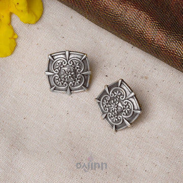 Dajinn Nysha Silver Oxidised Earrings