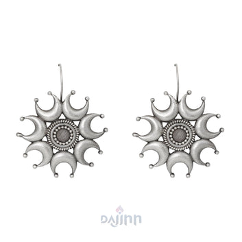 Dajinn Kyra Silver Oxidised Earrings
