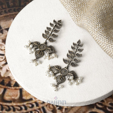 Dajinn Aarini Silver Oxidised Earring