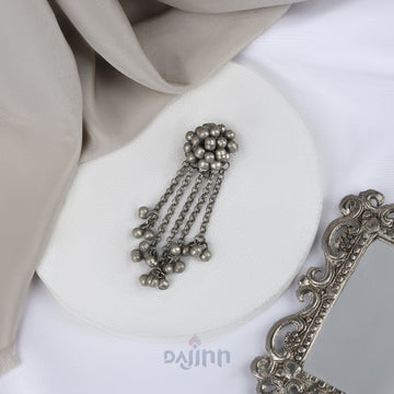 Dajinn Naaz Silver Oxidised Ghungroo Juda Pin
