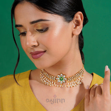We-Desi Dark Green Necklace
