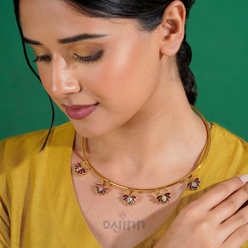 Feeling Jhakaas Maroon Necklace