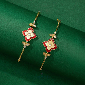 Gabru Dildaara Maroon Anklet