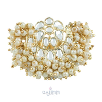 Dajinn Ushika Pearl and Polki Ring