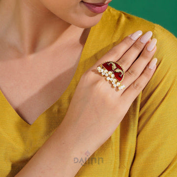 Too Awesome for you Maroon Ring