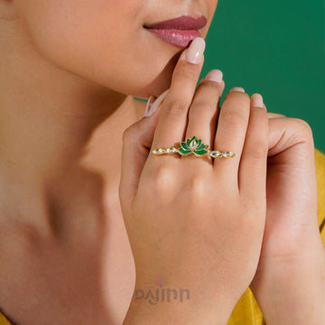 Genda Da Tadka Green Ring