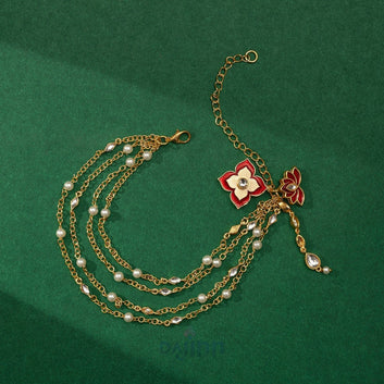 Apna Adda Maroon Bracelet