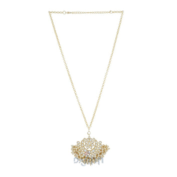 Dajinn Yadavi Pearl and Polki Necklace