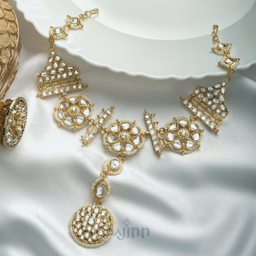 Dajinn Shobha Pearl and Polki Matha Patti