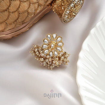 Dajinn Simara Pearl and Polki Ring