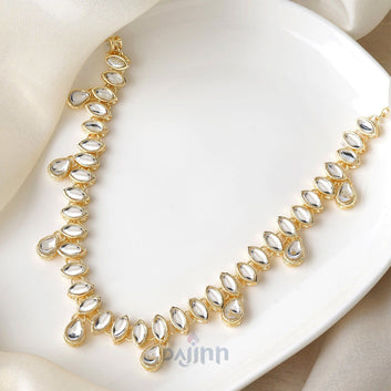 Dajinn Keerat Gold and Mirror Choker Necklace