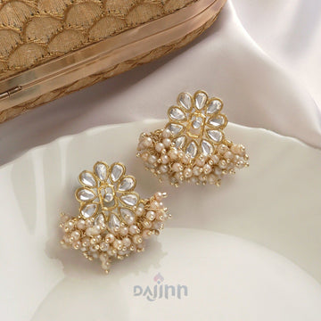 Dajinn Kriya Pearl and Polki Earring