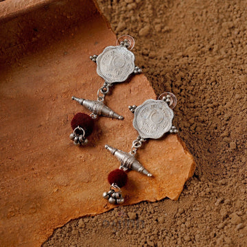 Dajinn Varaha Coin Earrings