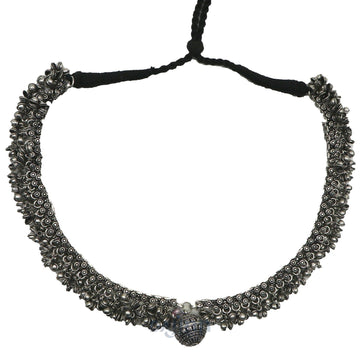 Dajinn Aashrita Silver Oxidized Ghungroo Jewelry Gift Set