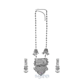 Dajinn Ambali Silver Oxidised Jewelry Gift Set