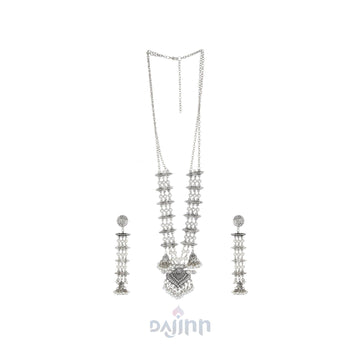 Dajinn Ambika Silver Oxidised Jewelry Gift Set