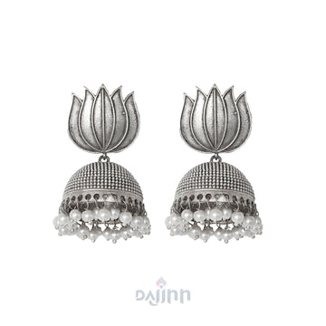 Dajinn Nandana Silver Oxidised Jewelry Gift Set
