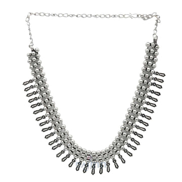 Dajinn Jahita Silver Oxidised Jewelry Gift Set