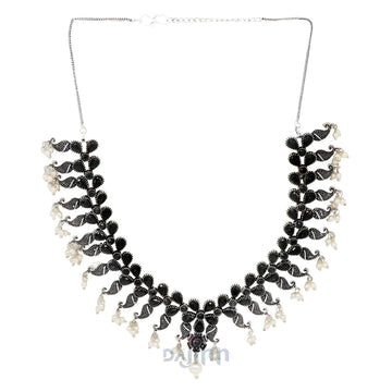 Dajinn Lasritha Silver Oxidised Jewelry Gift Set
