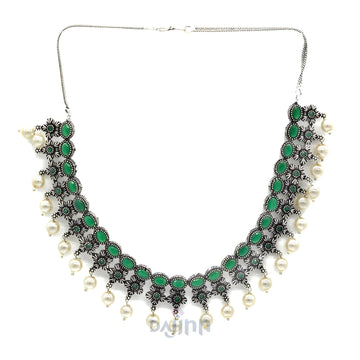 Dajinn Papiha Silver Oxidised Jewelry Gift Set